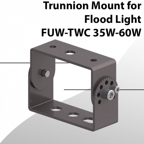 LED Flood Light Trunnion Mount for FUW-TWC series 35W-60W