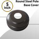 Round Light Pole 5 inch Base Cover Steel Painted (Sold With Poles Only)