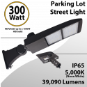 Street Light Parking Lot Light 300W 39090Lm 5000K UL IP65 DLC
