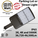 Street Light 480v 240 to 310W up to 46500 Lm 3000K 4000K 5000K