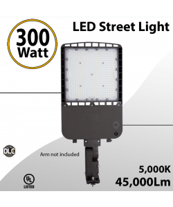 LED Street Light fixture 300W 5000K 45000Lm