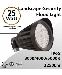 Outdoor Bullet Light 25W 3250Lm CCT Tunable 30K 40K 50K