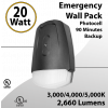 Emergency Wall Pack 20W - Photocell 