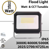LED flood light Tunable 15W 20W 35W 30K/40K/50K U-Bracket