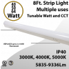 LED Strip Light 40W 50W 64W 9336Lm 3000K 4000K 5000K Frosted Lens