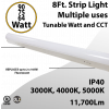 LED Strip Light 90W 75W 64W 11700Lm 3000K 4000K 5000K Frosted Lens
