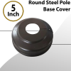 Round Light Pole 4 inch Base Cover Steel Painted