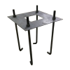 Straight Steel Square Pole Hole pattern template