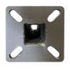Straight Steel Square Pole Base 