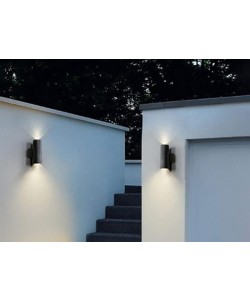 LED Wall Mount Cylinder Light 19/31/38W 3CCT 5500Lm Photocell